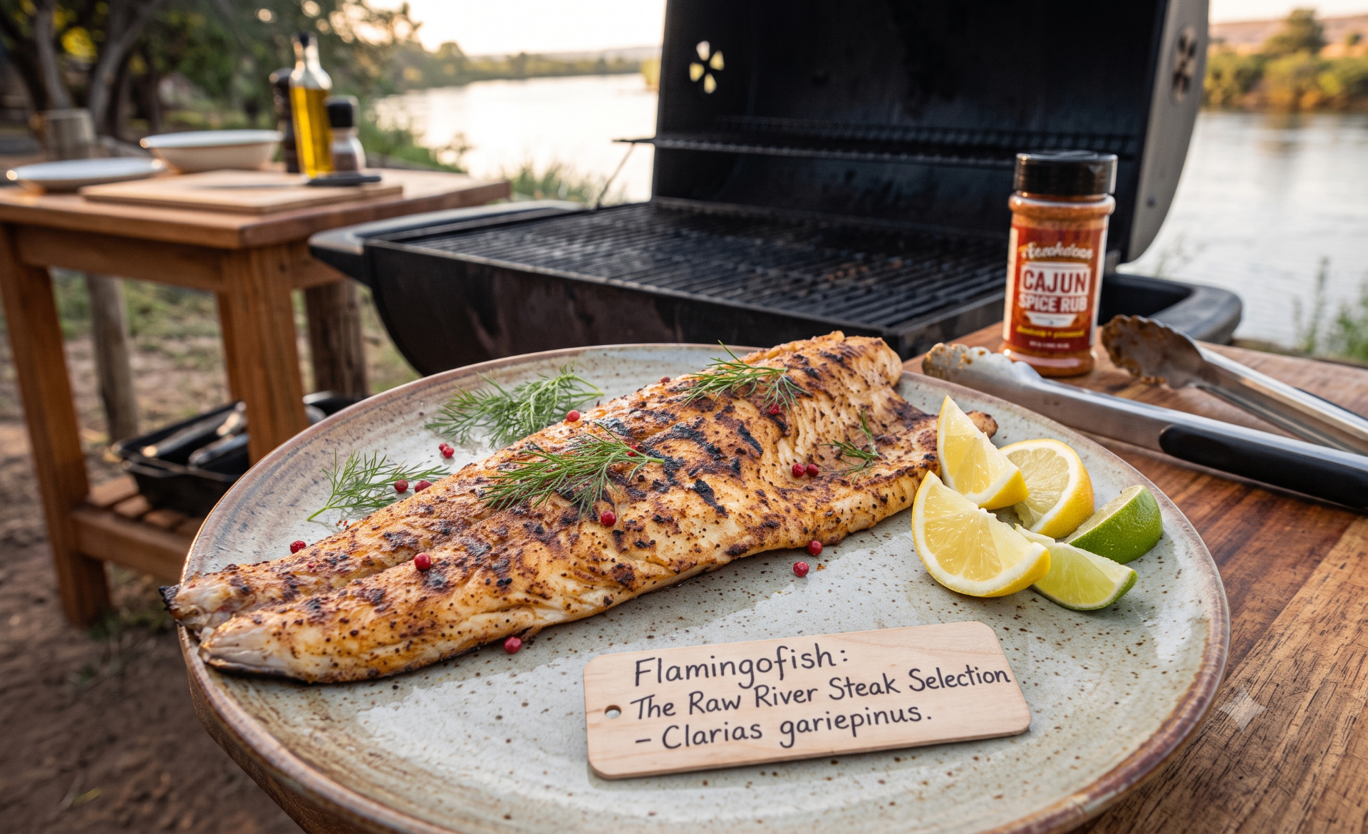 Flamingofish — grilled Clarias gariepinus river steak